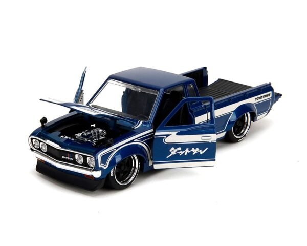Jada 1:24 1972 Datsun 620 Pickup Truck – Blue – JDM Tuners