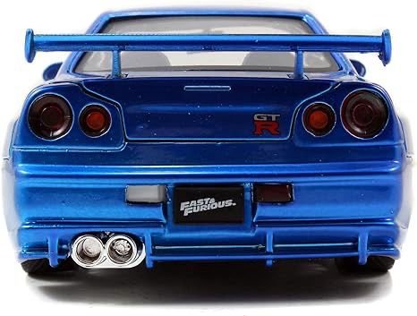 Jada 1:24 Brian’s 2002 Nissan Skyline GT-R R34 – Fast & Furious