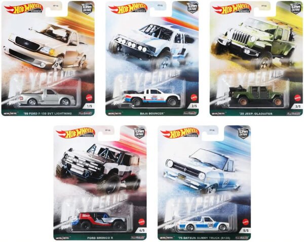 Hot Wheels Car Culture: Hyper Haulers (Set de 5 vehículos)