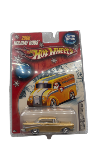 ’57 Chevy Bel Air (Hot Wheels Holiday Rods – 2006, Dorado)