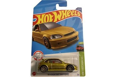 Hot Wheels 2022 '99 Honda Civic Type R(EK9) Hatchback Dorado STH