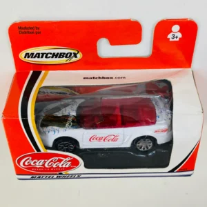 Ford Mustang Convertible, Matchbox, White, COCA COLA