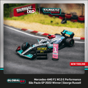 Tarmac Works Mercedes-AMG F1 W13 E Performance Sao Paulo GP 2022 G Russell 1/64
