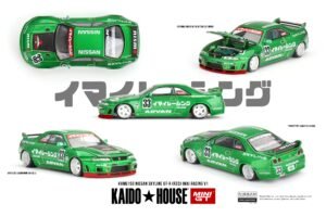 Kaido House x Mini GT Nissan GT-R (R33) Imai Racing V1 – Green #150 1/64