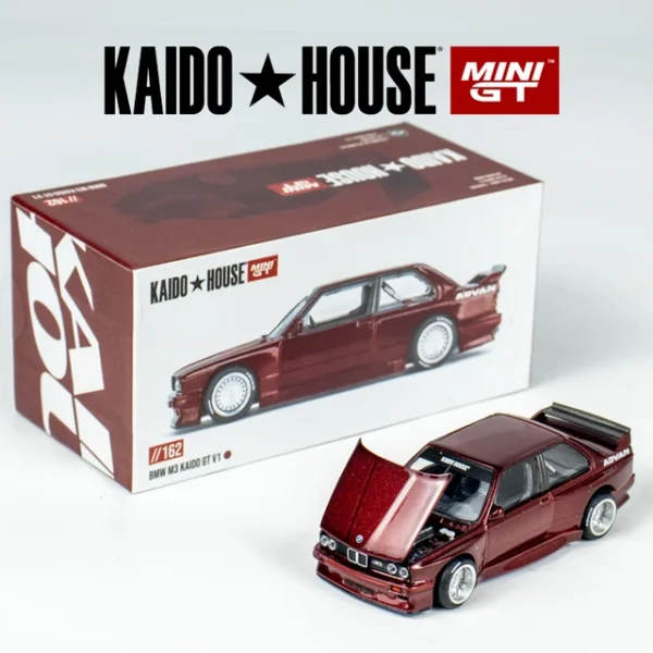 Kaido House x Mini GT BMW M3 (E30) Kaido GT V1 M Red #162 1/64