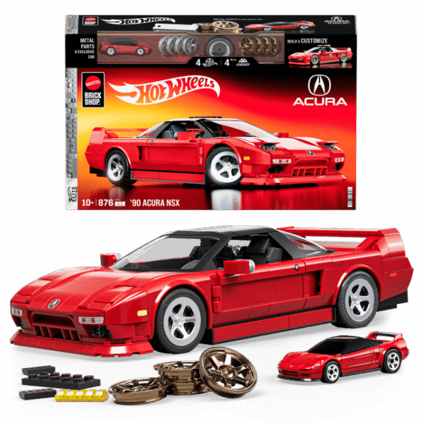 (Pre-venta) Hot Wheels Brick Shop ’90 Acura NSX Building Set