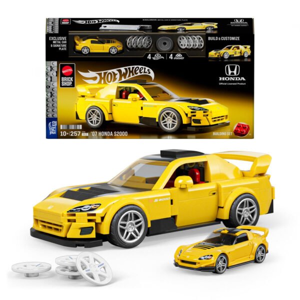 (Pre-venta) Hot Wheels Brick Shop ’07 Honda S2000 Building Set