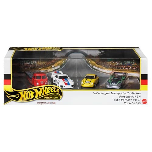 Hot Wheels Premium Box Set Porsche Racing 4 Pack