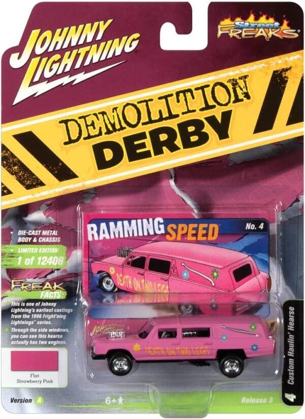 Johnny Lightning Demolition Derby Custom Haulin Hearse