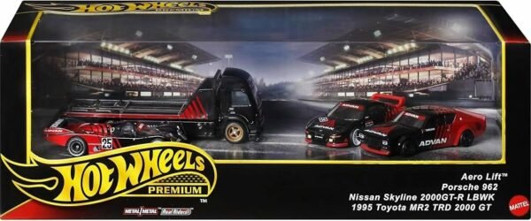 Hot Wheels ADVAN Aero Lift Porsche 962 Nissan Skyline Toyota MR2 TRD