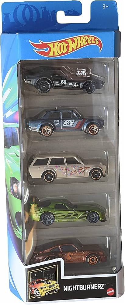 Hot Wheels HW NIGHTBURNERZ 5 Pack