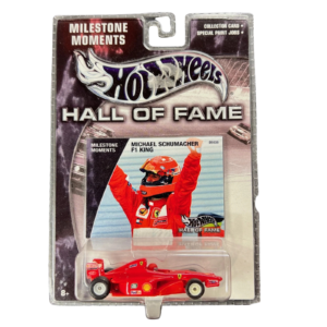 (Pre-venta) Hot Wheels Hall of Fame Milestone Moments Schumacher Ferrari F2002 1:64 Red