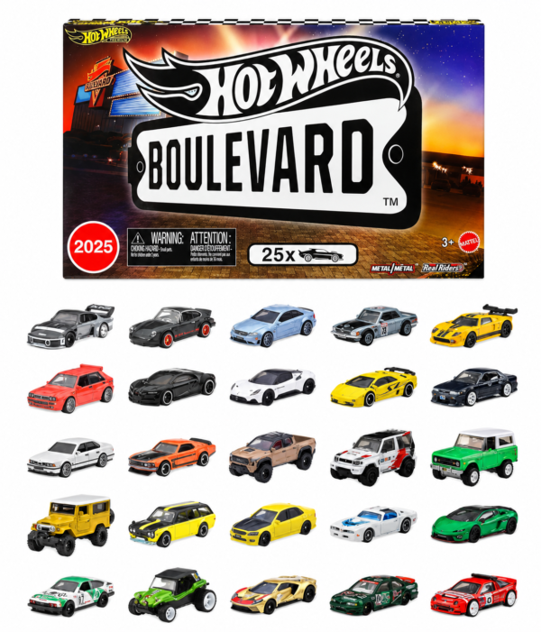 ChatGPT Image 28 jul 2026, 12_26_23 (Pre-venta) Hot Wheels Boulevard 25-Car Set 2025