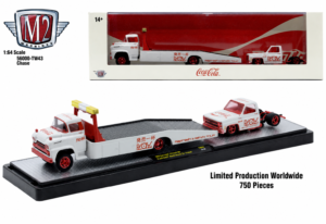 (Pre-venta) M2 Machines Auto Hauler TW43 1958 Chevrolet Spartan LCF 76 GMC Sierra CHASE