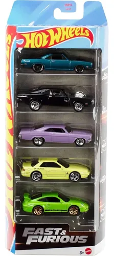 (Pre-venta) Hot Wheels Fast and Furious 5-Pack