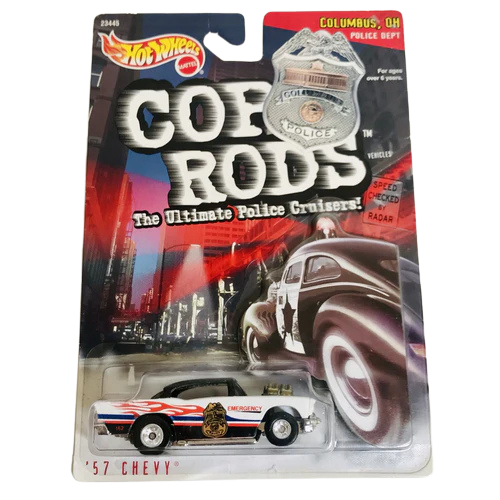 Hot Wheels Cop Rods Columbus Police 57 Chevy