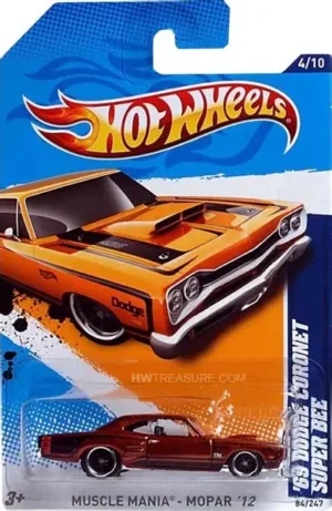 coronet (Pre-venta) Hot Wheels 2012 Muscle Mania '69 Dodge Coronet Super Bee STH