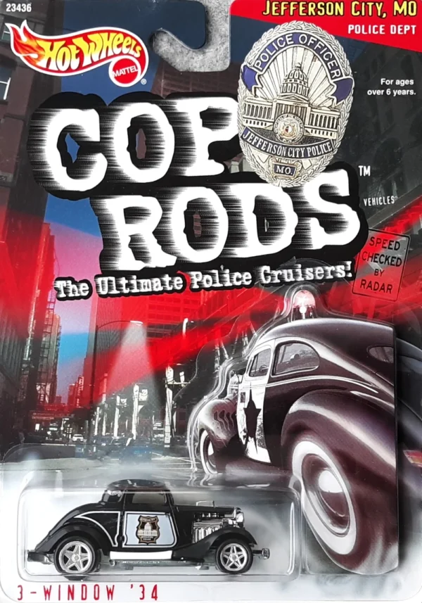 Hot Wheels Cop Rods 3-Window '34