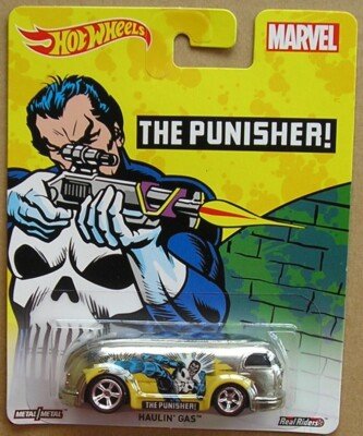 (Pre-venta) Hot Wheels 2016 Pop Culture Marvel Haulin' Gas The Punisher