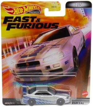 (Pre-venta) Hot Wheels Fast and Furious NISSAN SKYLINE GT-R R34 BNR34