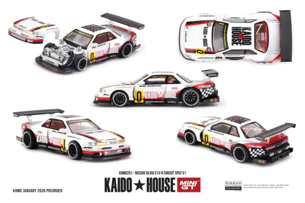 Kaido House x Mini GT Nissan Silvia S13-R Circuit Spec V1