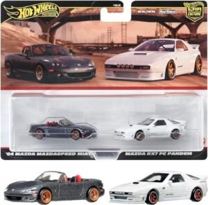 Hot Wheels 2 Pack '04 Mazdaspeed Miata & Mazda RX7 FC Pandem