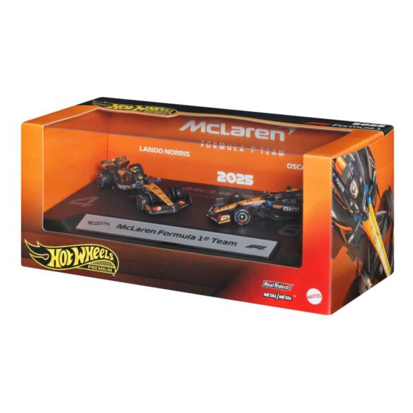 Hot Wheels Premium 2-Pack McLaren Formula 1 Team of Piastri & Norris