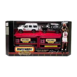Vintage Michael Jordan Chicago Bulls NBA Matchbox 1999 Chevy Tahoe 2 Car Set