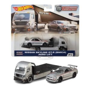 (Pre-venta) Hot Wheels Team Transport #12 Nissan Skyline GT-R R 34 & Aero Lift