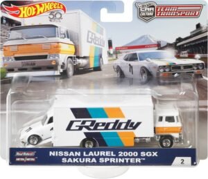 (Pre-venta) Hot Wheels Team Transport Nissan Laurel 2000 SGX Sakura Sprinter