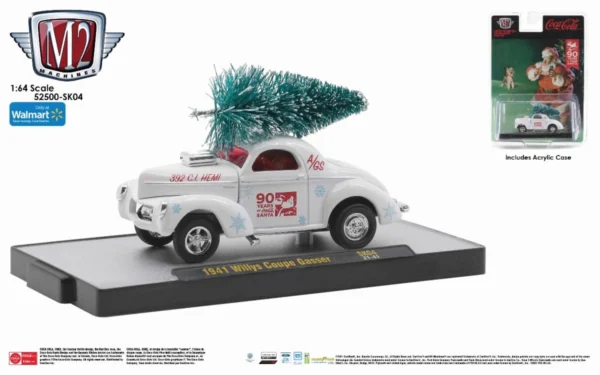 (Pre-venta) M2 Machines Coca-Cola Holidays 1941 Willys Hemi Gasser