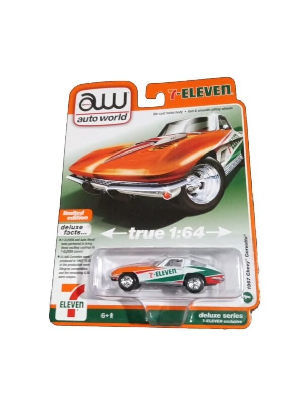 (Pre-venta) Auto World 7/11 Seven Eleven 1967 Chevy Corvette
