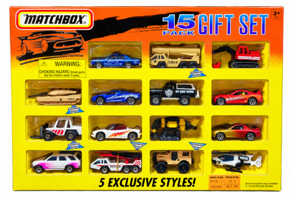 1997 MATCHBOX 15 Pack Gift Set 5 Exclusive Styles Factory Sealed Toys